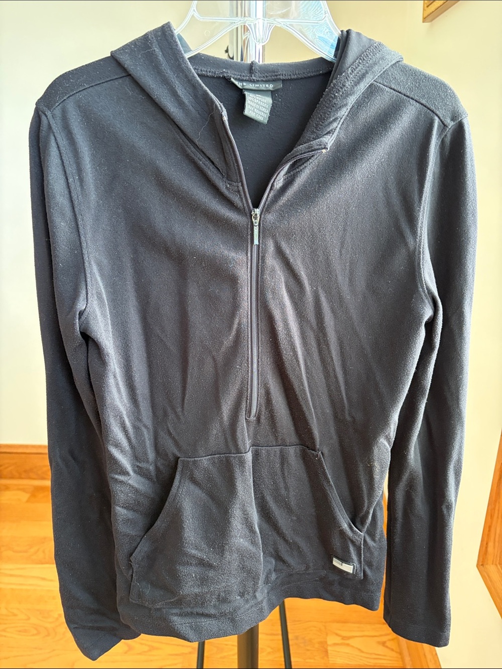 The Limited Women’s Black Half-Zip Hoodie Sweater